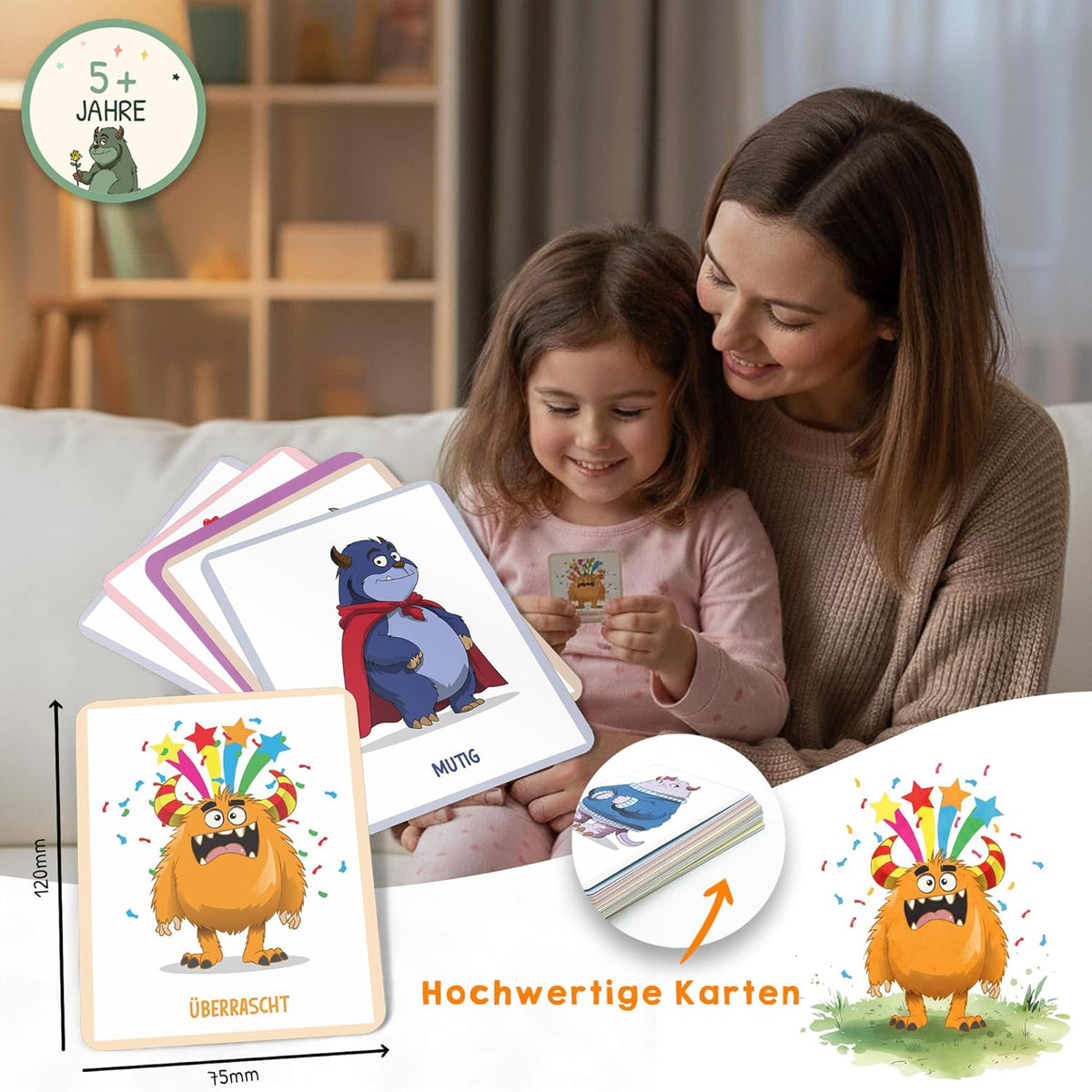 Filapen - Gefühlskarten für Kinder 40 stk. Inkl. Gefühlsratespiel