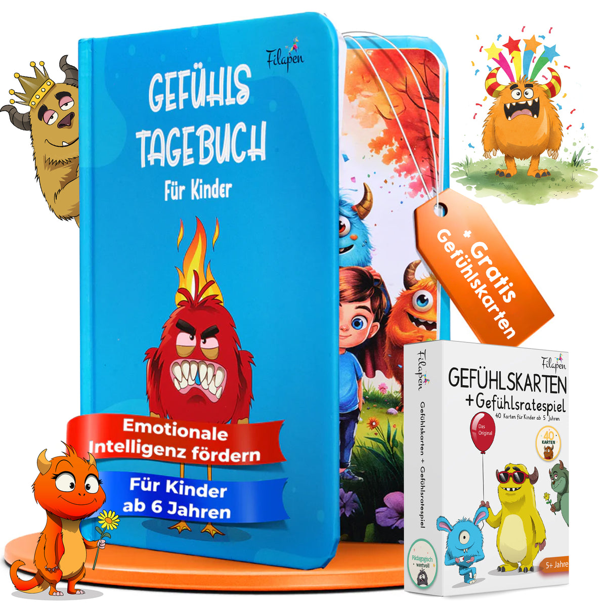 Filapen - Gefühlstagebuch für Kinder (+ gratis Gefühlskarten)
