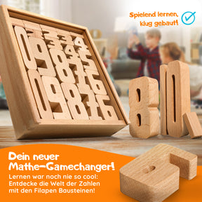Filapen - Montessori Zahlenbausteine 62 stk.