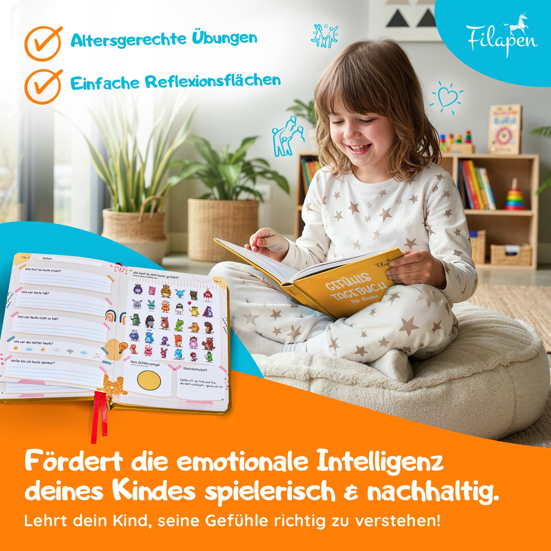 Filapen - Gefühlstagebuch für Kinder (+ gratis Gefühlskarten)