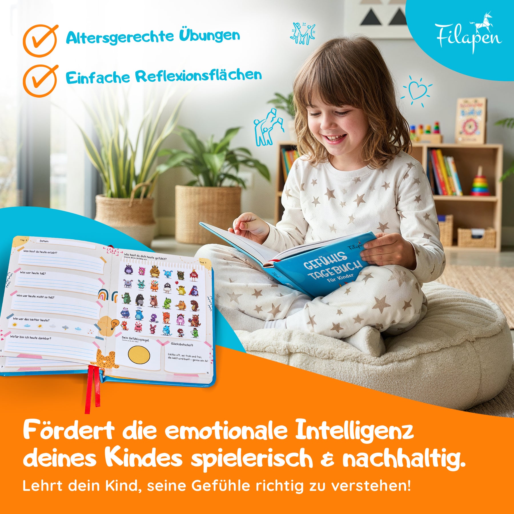 Filapen - Gefühlstagebuch für Kinder (+ gratis Gefühlskarten)