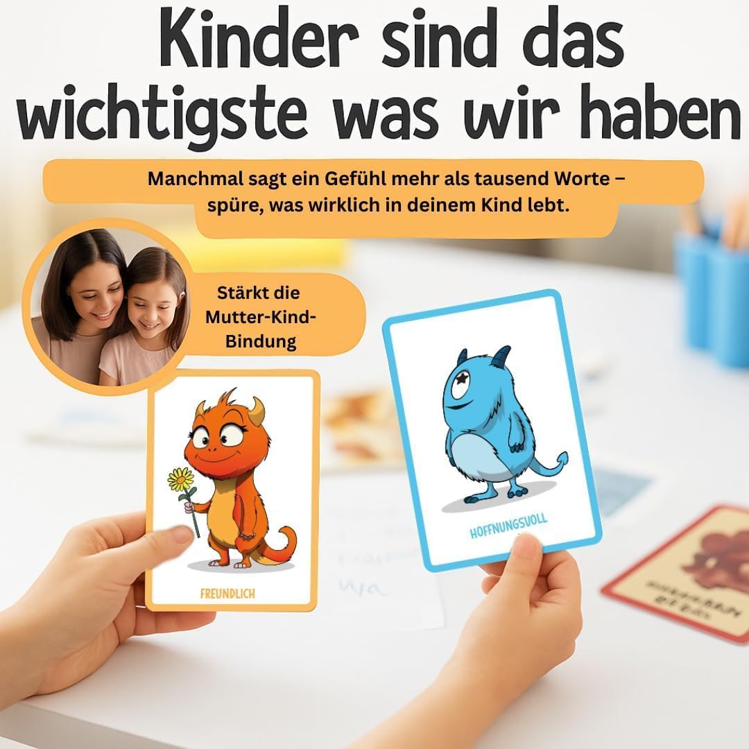 Filapen - Gefühlskarten für Kinder 40 stk.  Inkl. Gefühlsratespiel