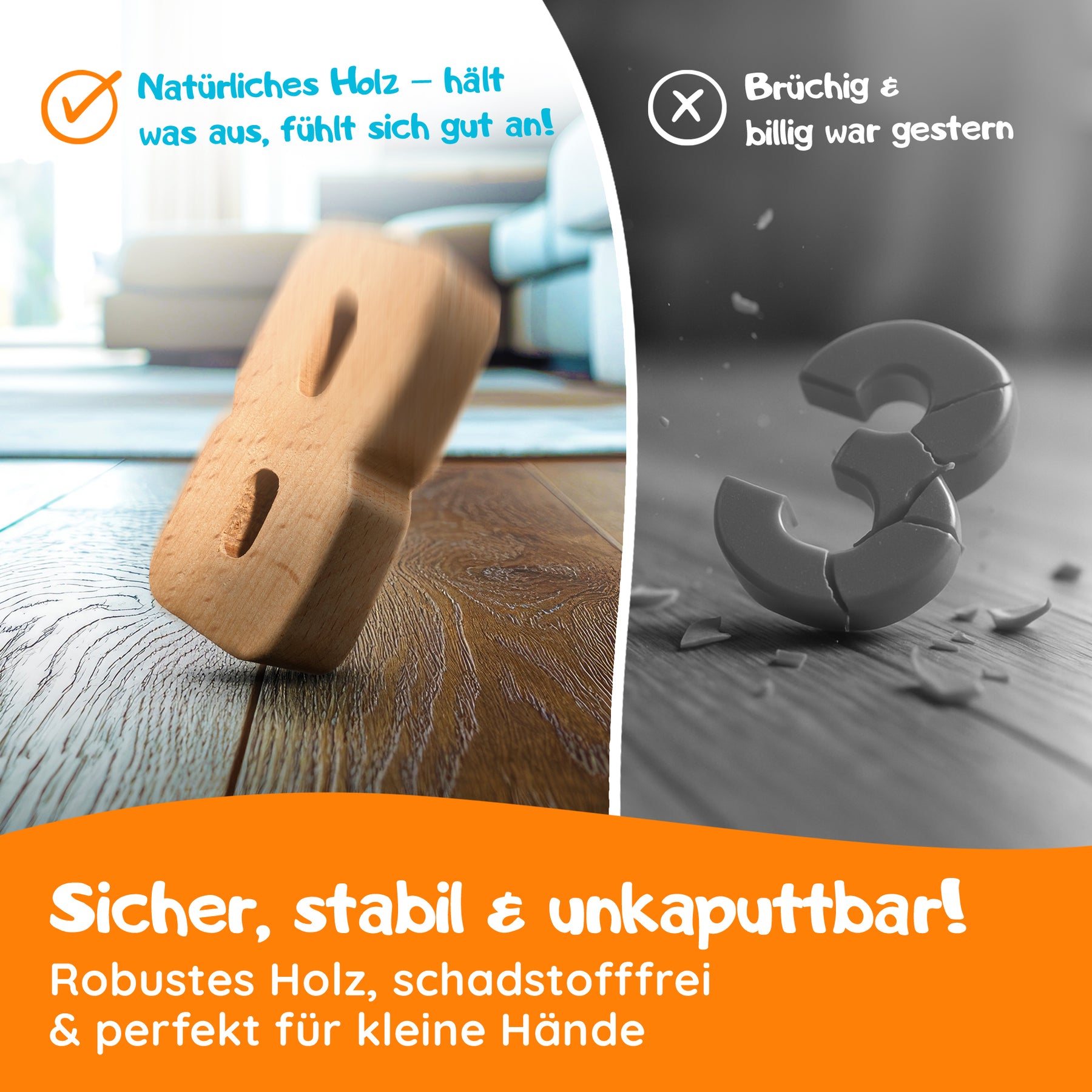 Filapen - Montessori Zahlenbausteine 62 stk.