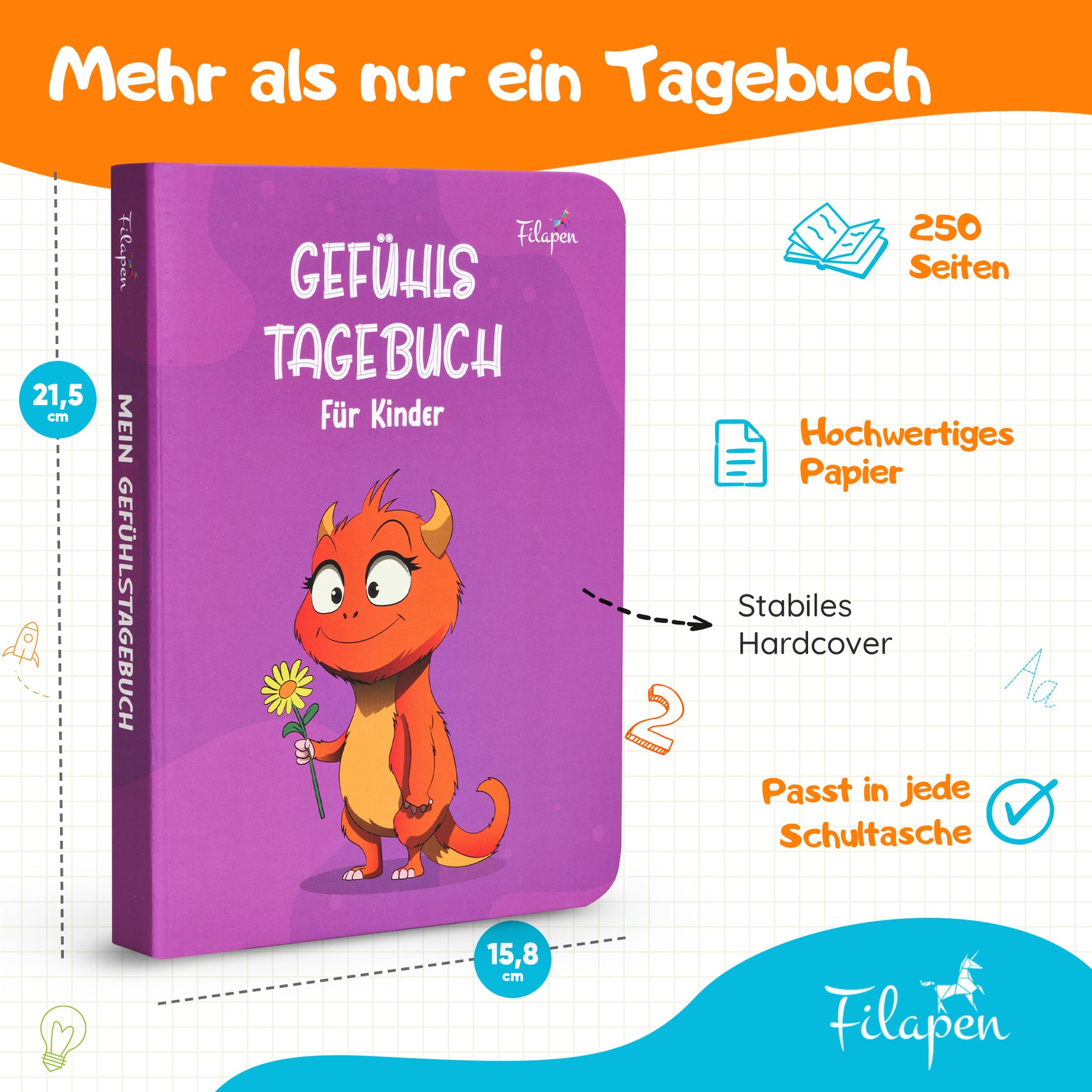 Filapen - Gefühlstagebuch für Kinder (+ gratis Gefühlskarten)