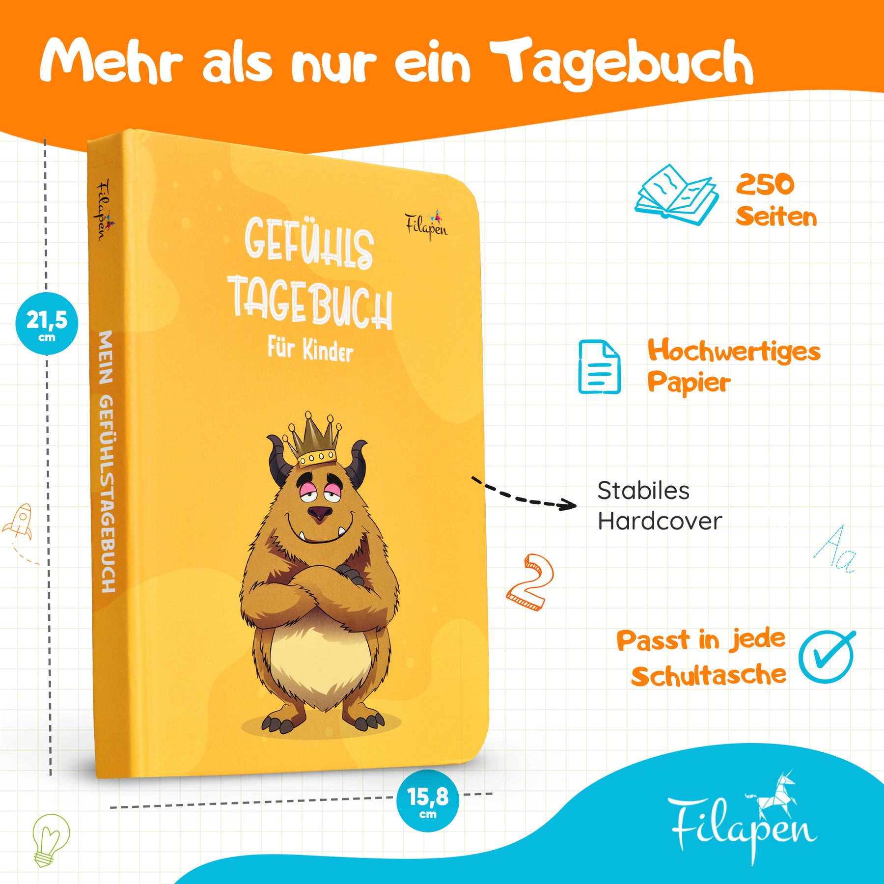 Filapen - Gefühlstagebuch für Kinder (+ gratis Gefühlskarten)