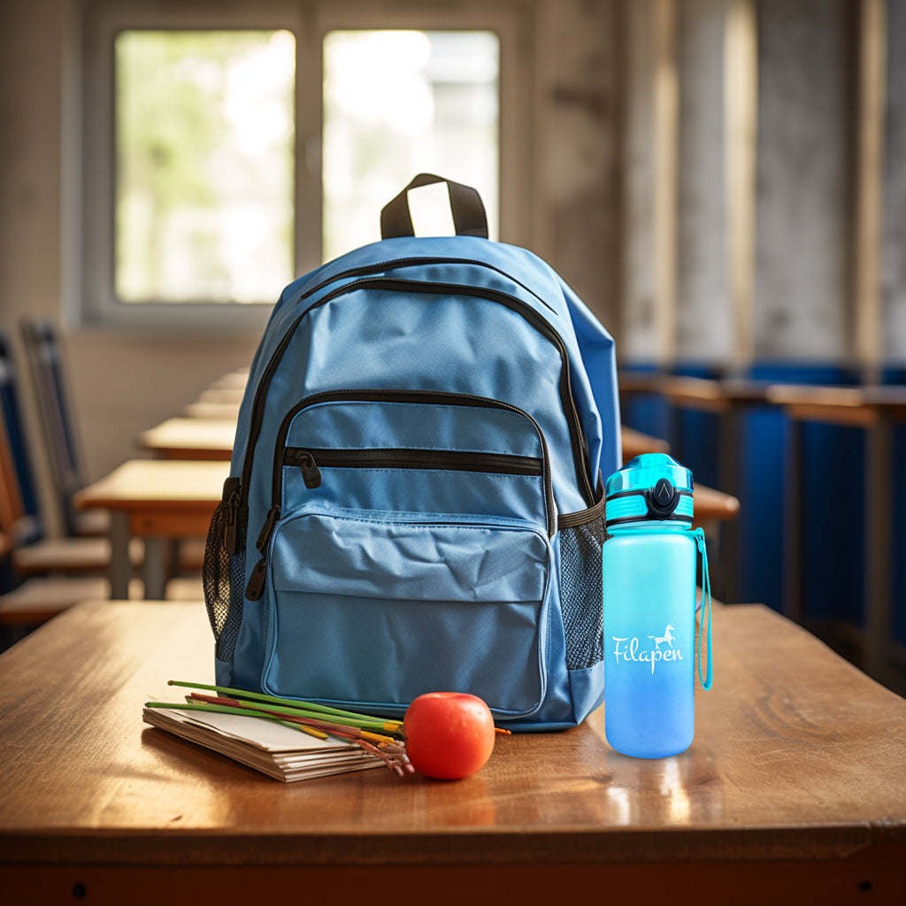 Filapen® Trinkflasche für Kinder 0,6L - Auslaufsicher, BPA-Frei