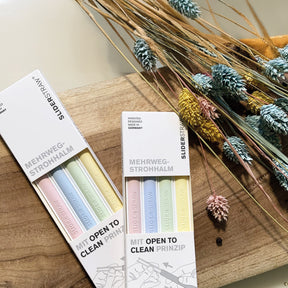 Filapen - Wiederverwendbare Strohhalme Bunt 4 Stk.
