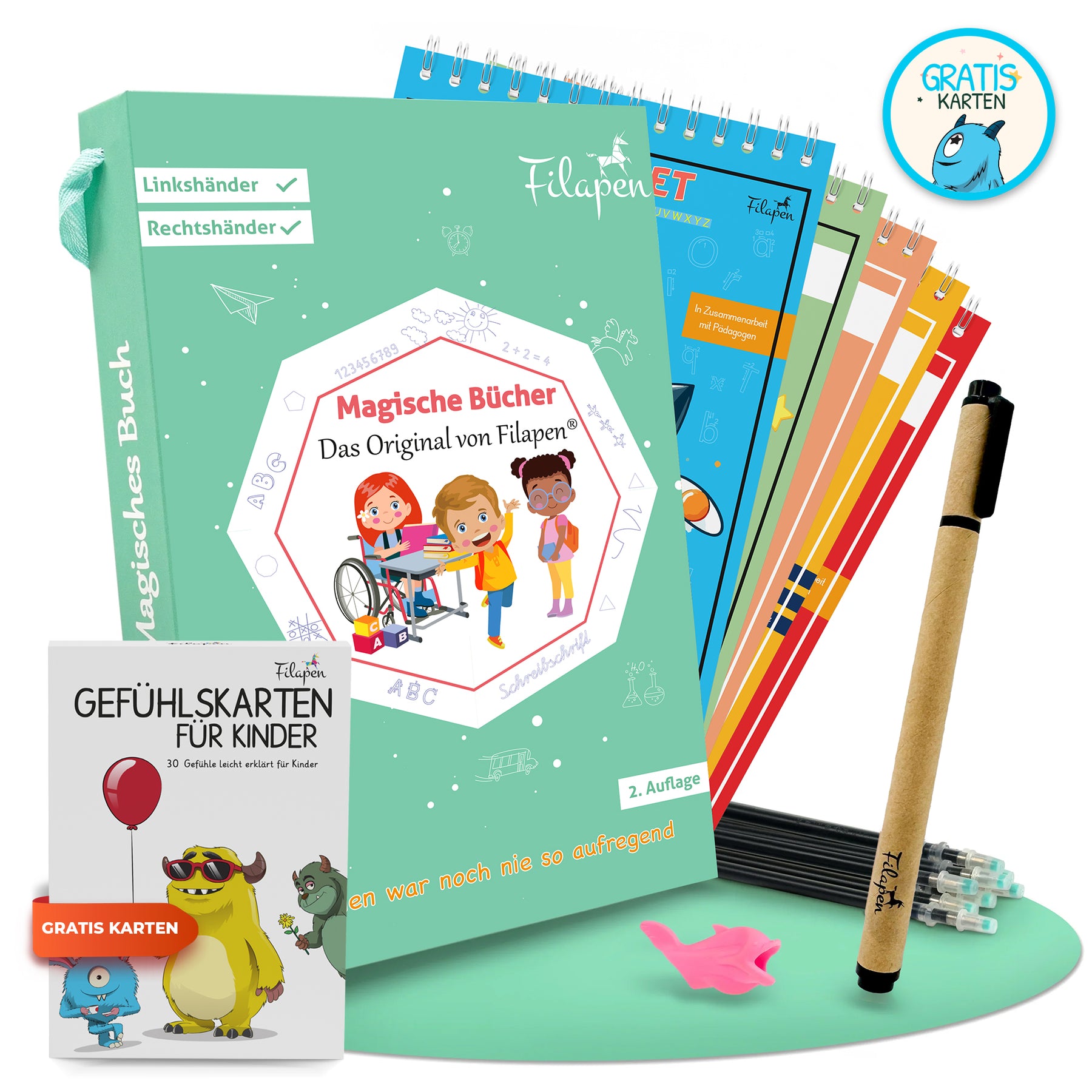 Filapen Magische Lernbücher + Gratis Gefühlskarten für Kinder
