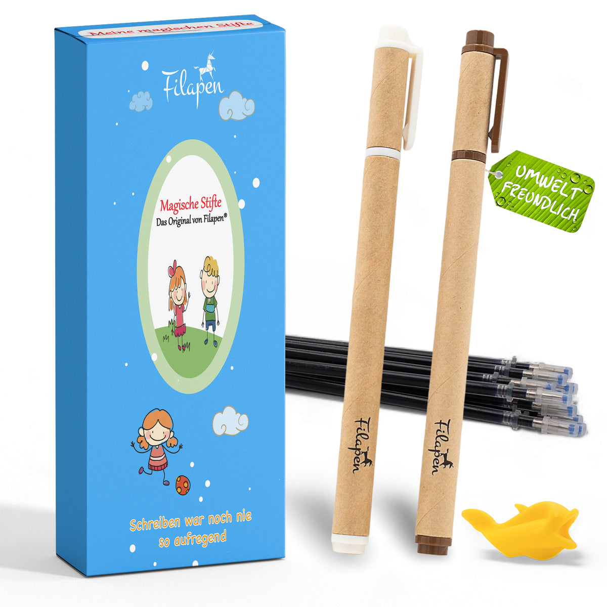 Filapen® Magische Stifte inkl. Schreibhilfe und 15 Ersatzminen