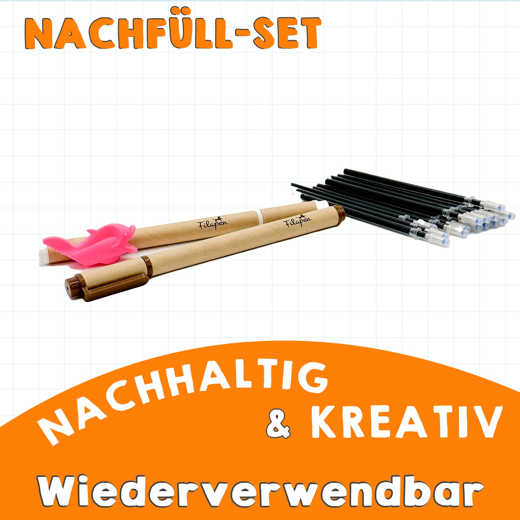 Filapen® Magische Stifte inkl. Schreibhilfe und 15 Ersatzminen